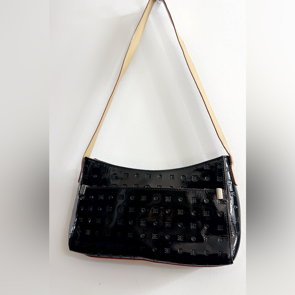 Arcadia Patent Leather Shoulder Bag 10” x 6” Made in Italy!! Gorgeous.